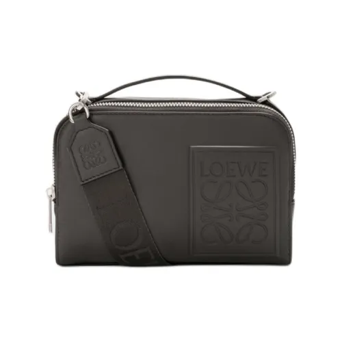 LOEWE Совместное издание Сатин Телячья кожа Сумка Мини Мужская Темно-серый