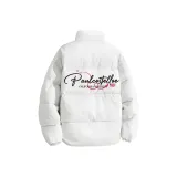 Белый, серый, фотиния, хлопковый пуховик