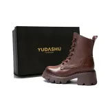 Коричневый - Термический флис с подкладкой [Стиль с средней длиной голени]