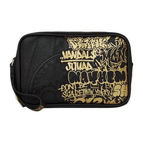 SPRAYGROUND Graff Коллаборация Искусственная кожа Клатч Унисекс Черный