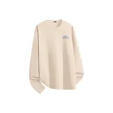 [1 пачка теплый флис круглый вырез] Абрикос (Mf геометрический ледниковый логотип на груди)