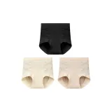 [3 упаковки] Черный + Шамой + Белый Льняной (X Черный, Утягивающий, Сужение талии)