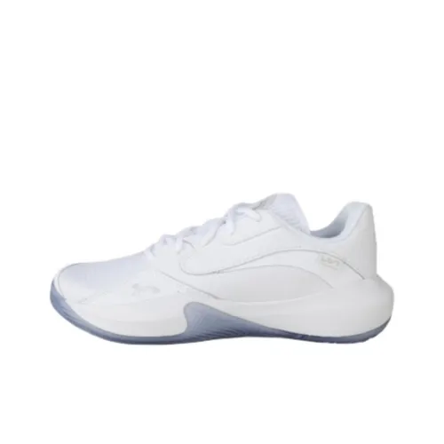 Under Armour Lockdown 7 Поддержка Slip-Resistant Низкий Топ Кроссовки для Тенниса Мужские Белые