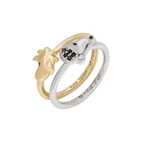 Kate Spade X SNOOPY Медные Кольца Унисекс Серебряный Многоцветный