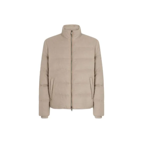 Ermenegildo Zegna Светлый Голубой Серый Мужской Пух Мужские Пуховики