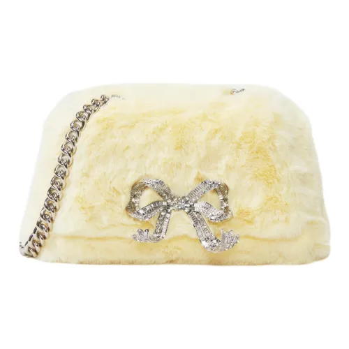 Self Портрет Полиэстер Сумка через плечо Сумка на плечо Мини Женская Кремовый Желтый