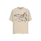 Топ цвета хаки с короткими рукавами