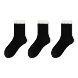 3 Черный [Шерсть Тепло/Кость-Меньше Носки]