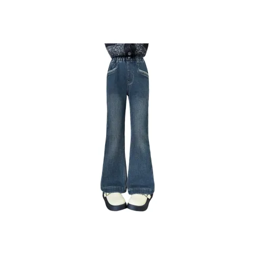 YALU Синий с флисовой подкладкой TTG633 Школьные джинсы