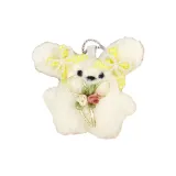 Двусторонний, желтая бабочка, узел, букет, пилотный брелок, кролик