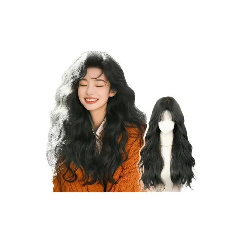 GLUNA CENTER Разделённая Чёлка Большая Волна Женская Перука Высокая Температура Пряжа