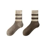 "95% шерсть, толстый флис, петля" Темно-коричневый + Кофейный