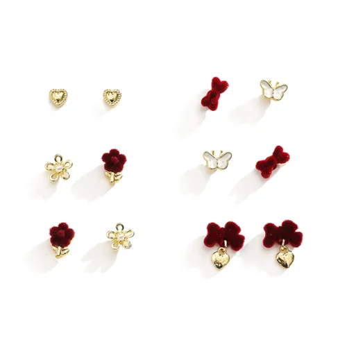 FENGQIYUAN Сплав Серьги-гвоздики Женские