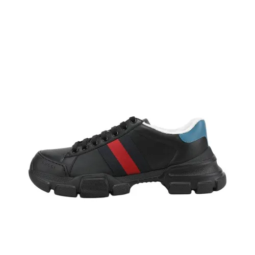 GUCCI Web Low Топ Спортивная Повседневная Обувь Мужская Черная