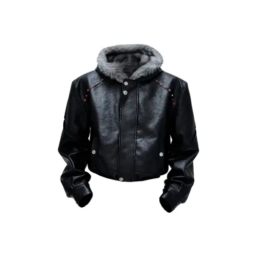 JIMI JONS Черный [Волчий Король Утолщенный и с флисовой подкладкой] Унисекс Пуховики (пуховики)