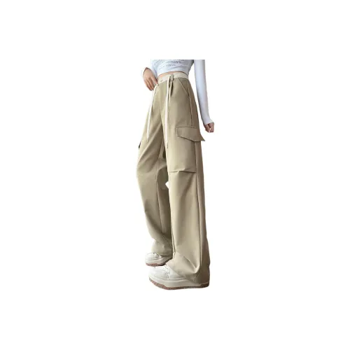 Tonlion Khaki Женские Повседневные Брюки