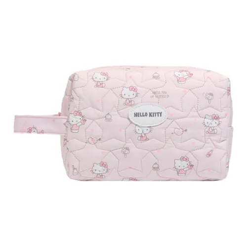 Sanrio Hello Kitty Polyester Cotton Blend Travel Storage Bag Women's Pink