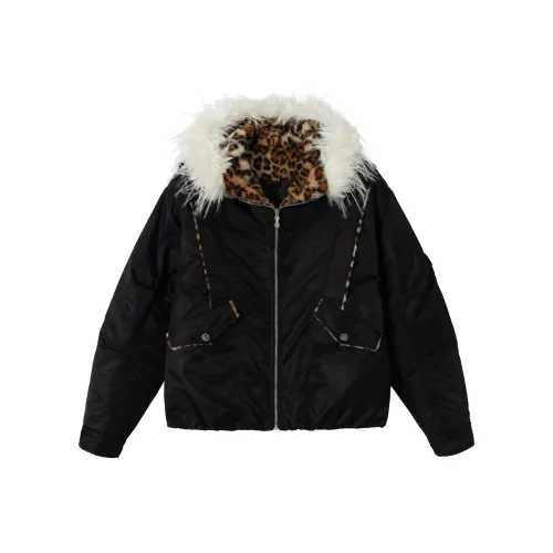 VERAF CA Винтажный черный унисекс пуховики