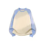 Небесный синий и абрикосовый, три полосы [премиум]