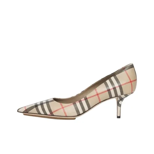 Burberry V In Archive Узкий каблук Высокие каблуки Женские Бежевый