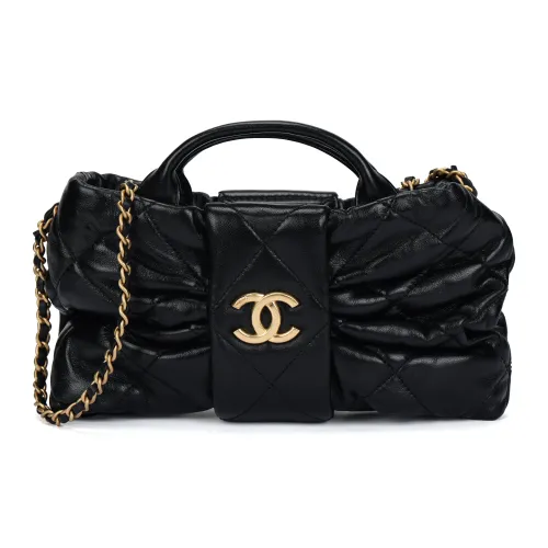 CHANEL Lambskin Bag Mini Women's Black