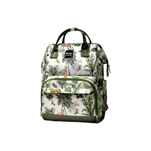 AIBEIDILA Оксфорд Carry Рюкзак Большой Женские Dan Тропический лес