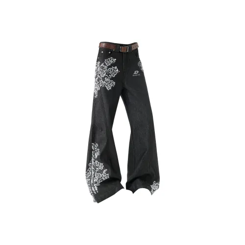 DAREASY Черные Унисекс Джинсы