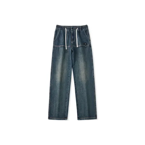 UKTK Emerald Green Men's Jeans UKTK Изумрудно-зеленые мужские джинсы