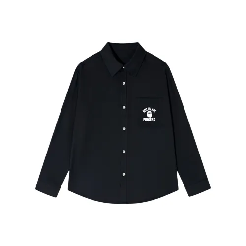 Fingercrox Длинная рукавная рубашка унисекс