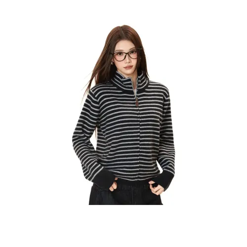 KAZHALIN Черные полосы Женские Трикотаж