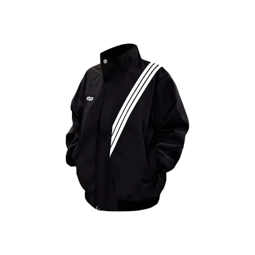 W9H2 Черный [3 Stripes Письмо Вышивка] Унисекс Бейсбольные Джерси