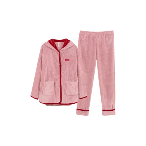 DUOLAMEI DOLAMI Домашняя одежда и пижамы Женские Розовый