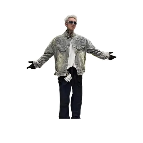 GL Синий Унисекс Джинсовые куртки