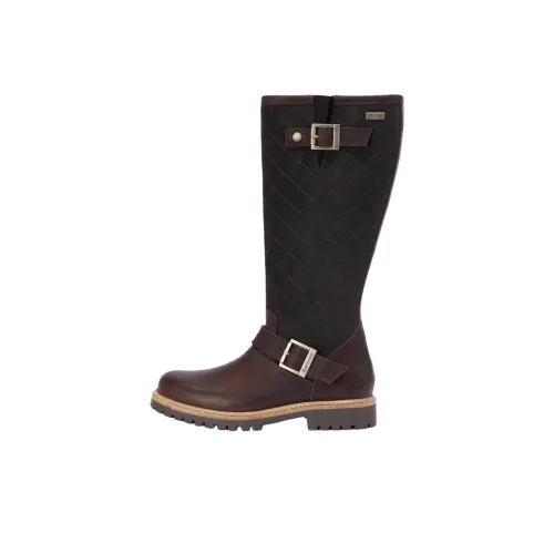 BARBOUR Willow Колено Высокие сапоги 3 см Женские Коричневый