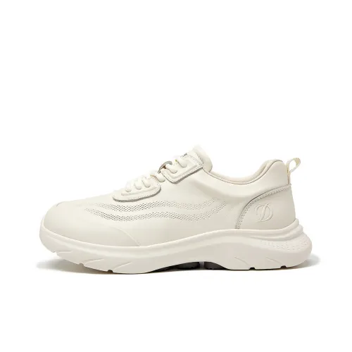 S. T.DUPONT Низкий топ Повседневная обувь Мужская Белый Черный