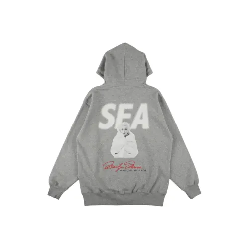 WIND AND SEA совместное издание Marilyn Monroe Коллаборация Fw25 ZIP с капюшоном Свитшот Рубашка Свитшот Унисекс