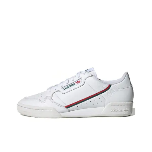 Adidas Originals Continental 80 Slip-Resistant Low Top Скейтборд Кроссовки Мужские Белый Зеленый Красный