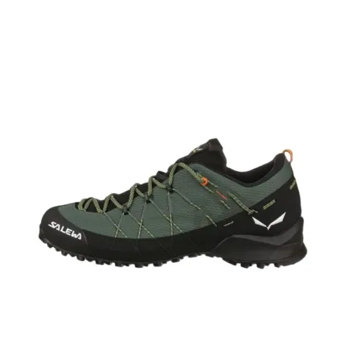 SALEWA Wildfire 2 противоскользящая устойчивая к истиранию низкий топ альпинистская обувь мужская зеленая черная
