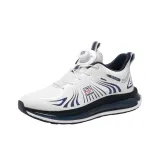 Белая и синяя обувь без подкладки