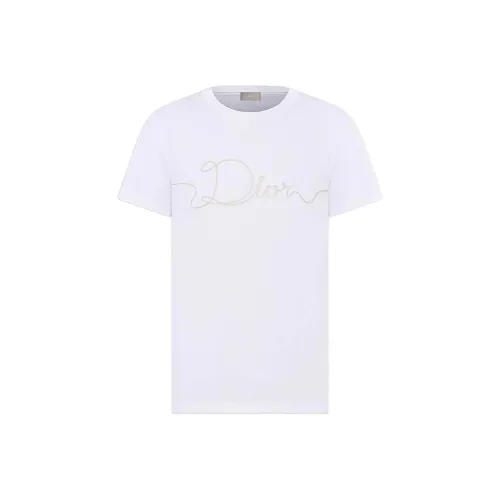 DIOR Белая Мужская T-Рубашка