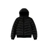 Черный хлопковый пуховик