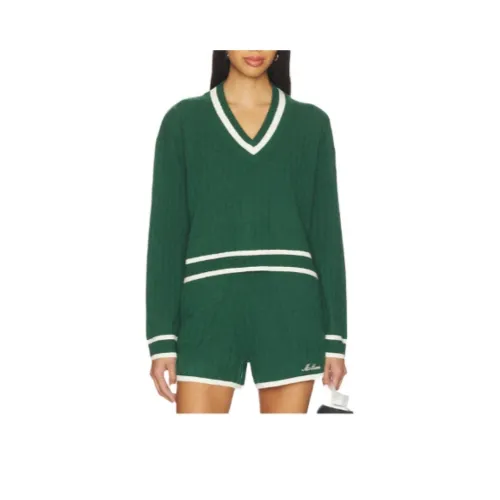 Malbon Golf Collaboration Зеленые Женские Свитера