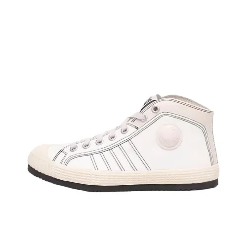 DIESEL Высокие Кроссовки для скейтбординга Мужские Белые