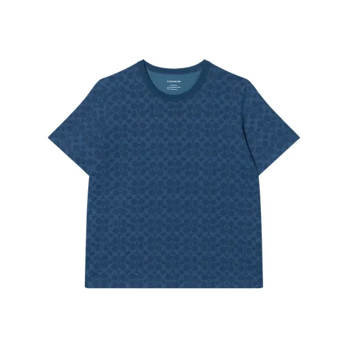 COACH T-рубашка Женская Морской Синий