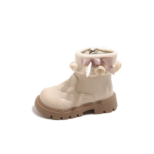 TLIT Детские кожаные сапоги MID Топ Экрю KIDS