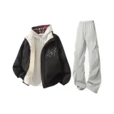 Чёрные + Светло-серые штаны