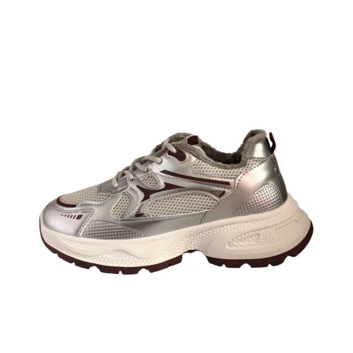 LUTAI Термический Износостойкий Низкий Топ Кроссовки с Толстой Подошвой Женские