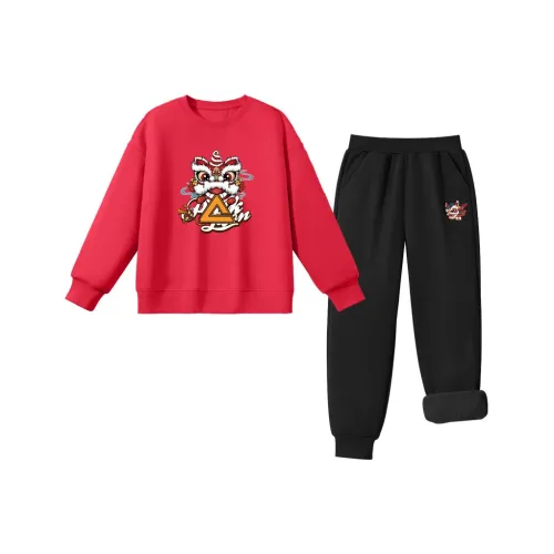 PEAK Красный PK Танец льва Черный PK Красный Лошадь Лев K KIDS Повседневная спортивная одежда