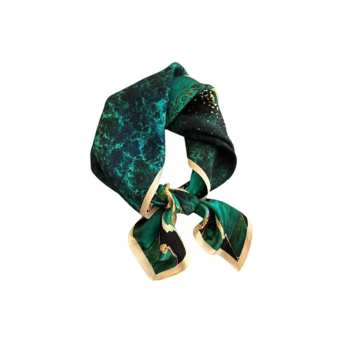 FOSS PHIL Шарфы из шелка Тутовый женские зеленые