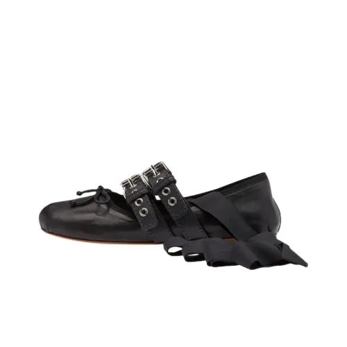 MIU MIU Планшет Повседневная Обувь Женская Черная